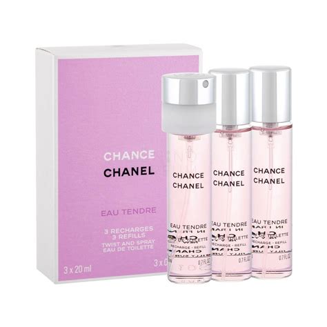 chanel chance 3 x 20ml|chanel chance eau tendre price.